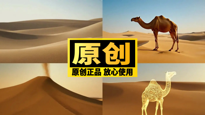 【风沙成骆驼】一带一路 丝绸之路沙漠沙子