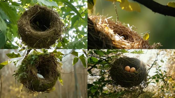 鸟窝5 鸟类保护 鸟蛋颜色