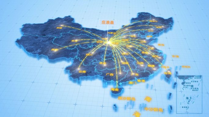 平凉市庄浪县辐射全国网络地图