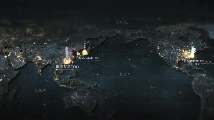 四大湾区_世界地图