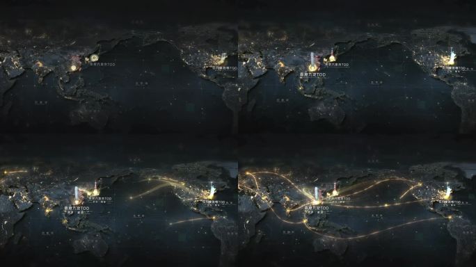 四大湾区_世界地图