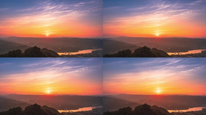 重庆缙云山日出