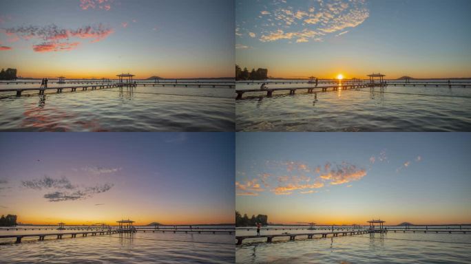 【原创4K】东湖听涛日出延时