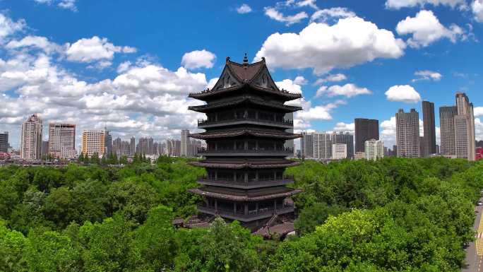 合肥包公园航拍延时