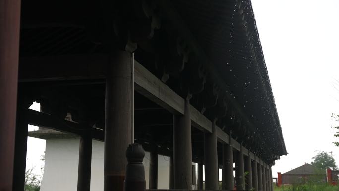 下雨屋檐下雨雨水惊蛰清明大暑禅意古风空境