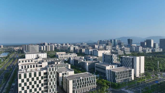 福州均和云谷产业园航拍福州滨海新城产业区