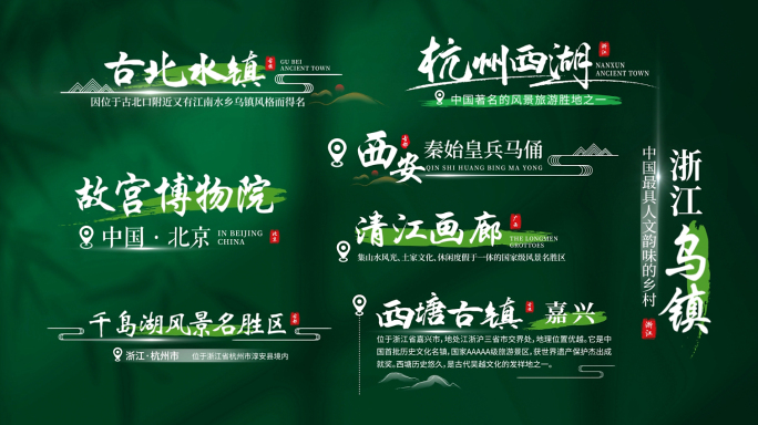 景点地名 地点 角标文字合集 【原创】