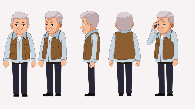 普通人物AE模板