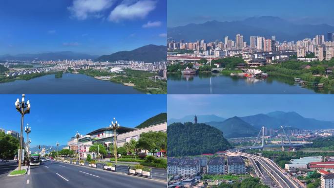 浙江临海市区府城航拍合集