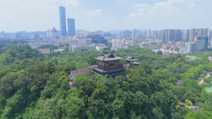 4k航拍江苏镇江北固山