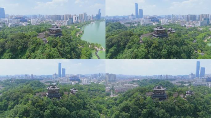 4k航拍江苏镇江北固山