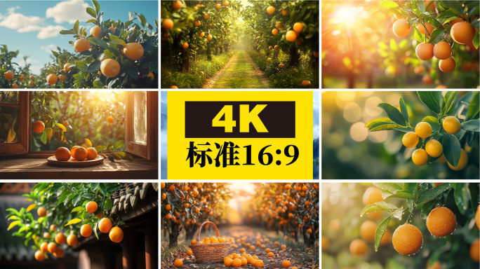 柑橘 橙子 果园 水果  丰收 乡村