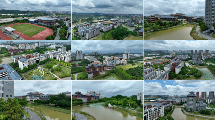 广西民族大学航拍 原创4K