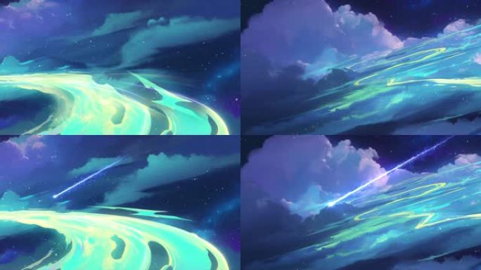 【8k】唯美意境银河 流星