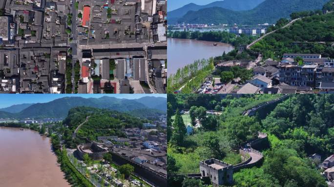 浙江临海市台州府城航拍
