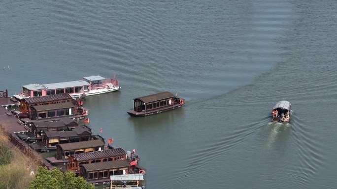 常熟沙家浜风景区冬日航拍