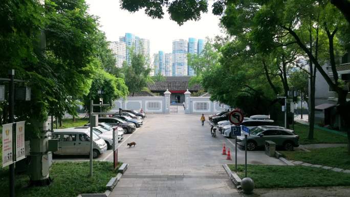 武汉农讲所航拍武汉红巷中央农民运动讲习所