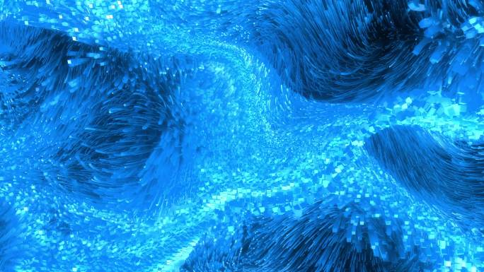 蓝色唯美意识流线条24082509