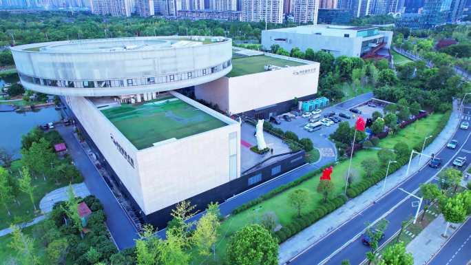 4K航拍 李自建美术馆 谢子龙影像艺术馆