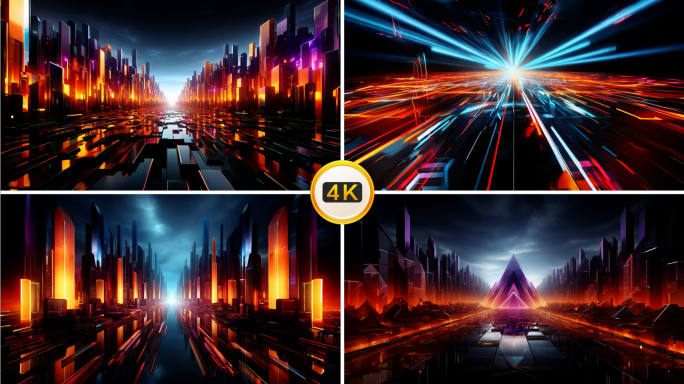 几何 形状 穿梭 前进 特效 创意空间