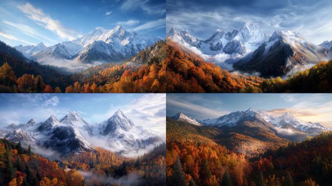 【4K高清】秋天唯美山川