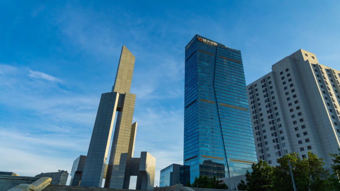 石家庄城市风光城市宣传片空镜