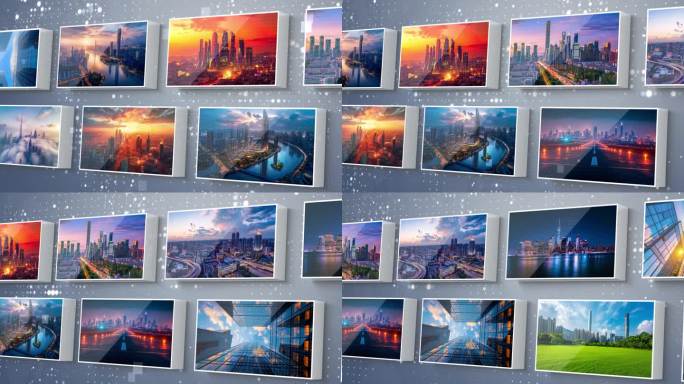 简洁科技照片墙展示