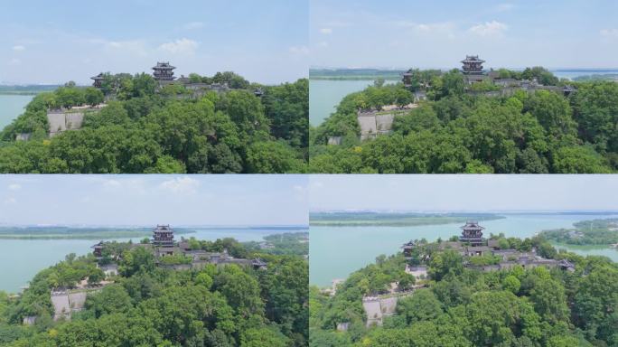 4k航拍江苏镇江北固山