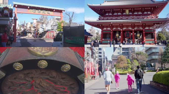 日本 东京 浅草寺 寺庙 旅拍