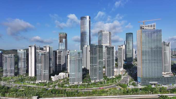 珠海横琴金融岛航拍