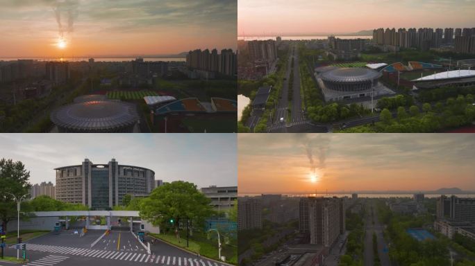 杭州下沙大学城浙江工商大学风光合集