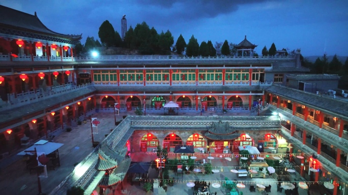 陕北窑洞 陕北大院 乾坤湾