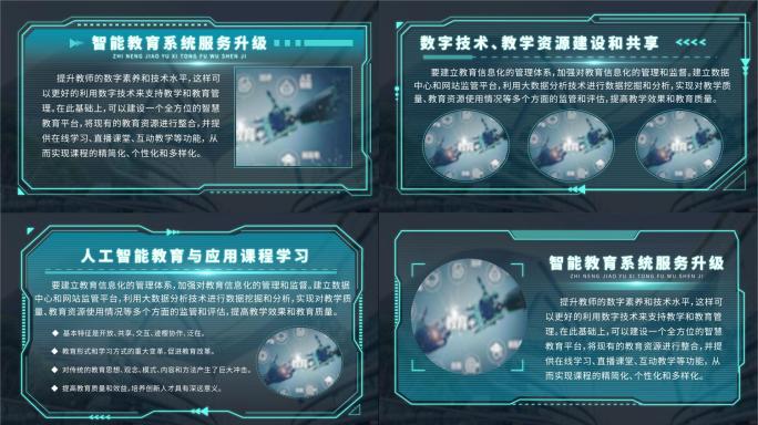 多款科技图片框 文字框 ae模板