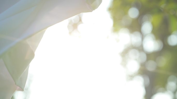 医师节白大褂逆光唯美慢镜头医生节