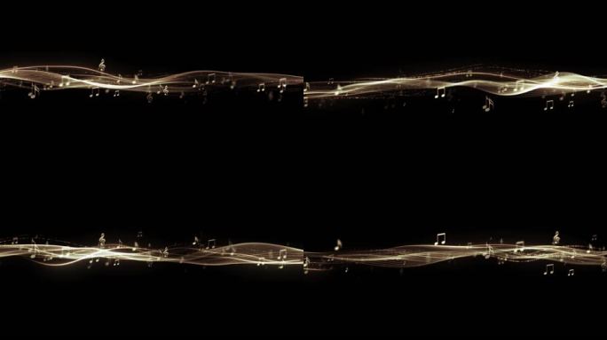 梦幻音符粒子（无缝循环）
