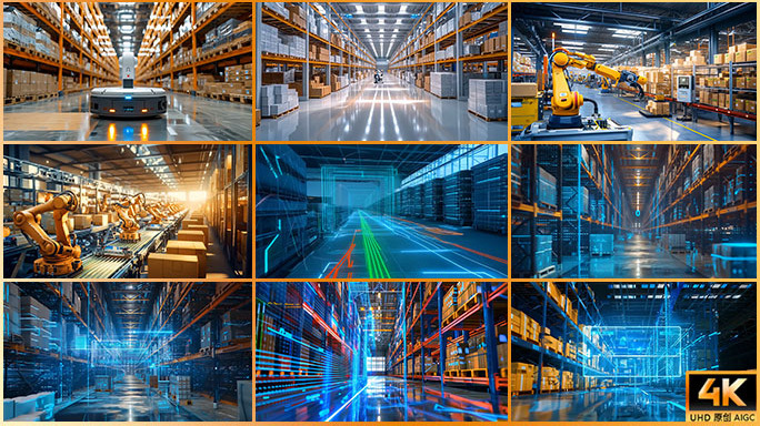 未来仓库片头 物流仓库 智能仓储智慧物流