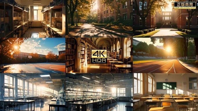 青春回忆校园空镜头