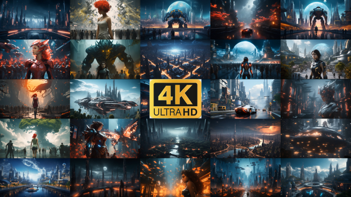 【25组镜头合集】AI穿梭感演绎未来科技