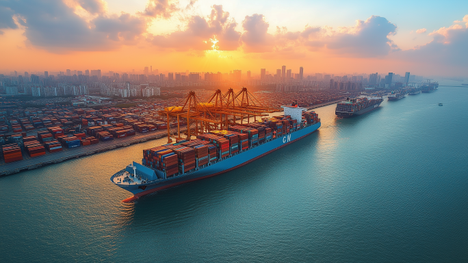 港口货运集装箱一带一路