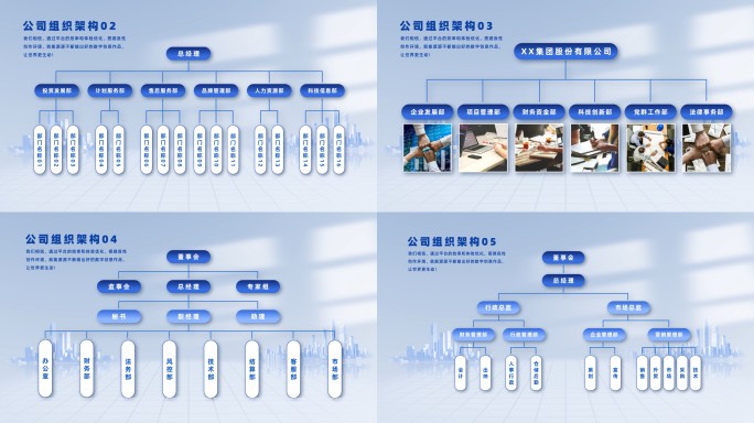 【6款】简洁企业组织架构