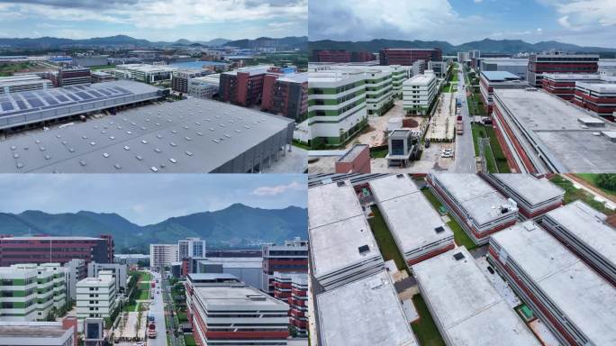 现代工业园航拍 佛山高明工业园