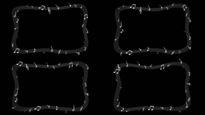 音符边框带通道