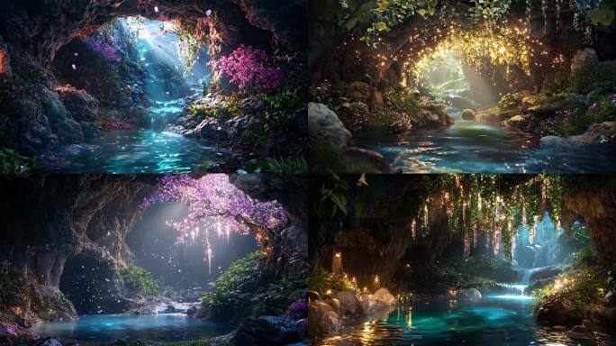 【4K高清】梦幻洞穴 唯美场景