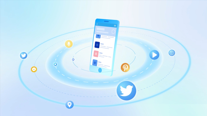 科技手机app互联网产品界面mg动画扁平