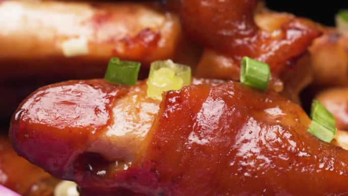 猪蹄旋转美味猪蹄猪手