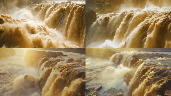 黄河 母亲河 黄河瀑布