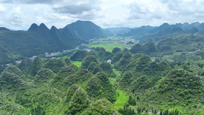 贵州山峰地貌航拍