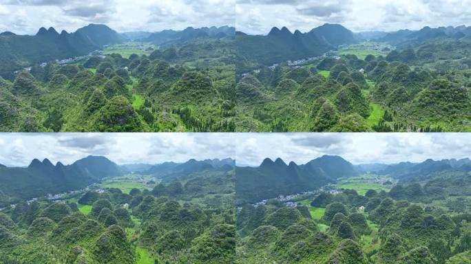 贵州山峰地貌航拍