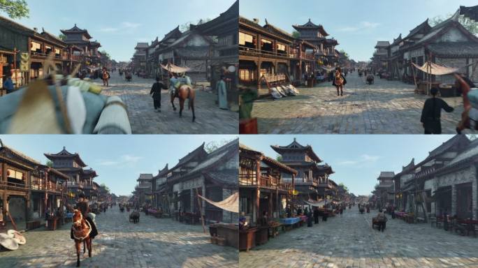 古街道 古代 集市 清朝