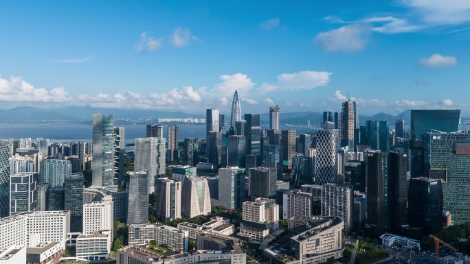 深圳南山粤海街道航拍延时